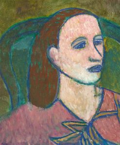 Ewart Johns (1923-2013) - 1988 Oil, Woman's Head