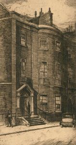 Herbert Cutner (1881-1969) - Early 20th Century Etching, London Townhouse