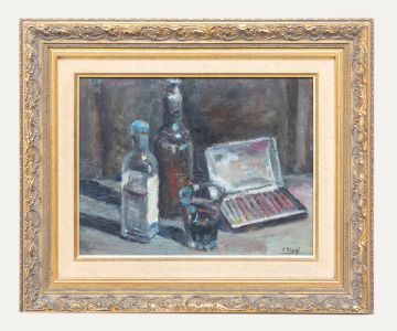 Francisco Diaz Sanchez (1912-1982) - Spanish School Oil, The Artist's Materials