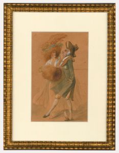 Manner of Thomas Rowlandson - Early 19th Century Watercolour, Promenading
