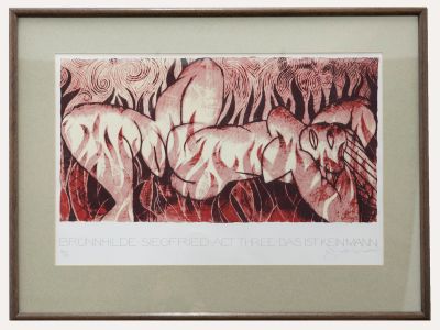 Tom Phillips RA (1937-2022)  - Contemporary Silkscreen, Brunhilde Siegfried