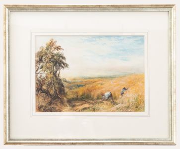 George Lucas (1841-1900) - c.1900 Watercolour, Reaping