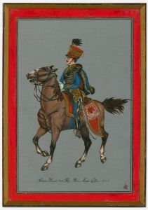 Set of Four Mid 20th Century Oils - Military Figures on Horseback