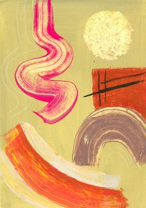 Jemma Jamie - Contemporary Gouache, Abstract No. 2