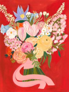 Jemma Jamie - Contemporary Gouache, Bridal Bouquet
