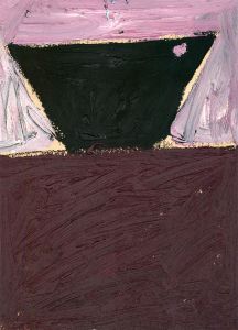 Ben Carrivick - Contemporary Oil, Abstract Bowl on Purple