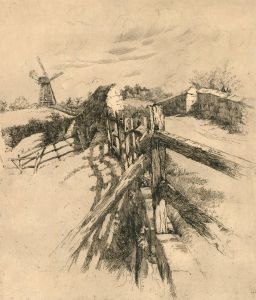 Adeline Illingworth (1858-1930) - Etching, Stephen Langton's Bridge