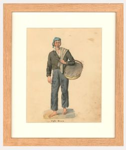 Italian School 19th Century Watercolour - Cocciolaro
