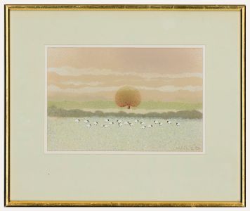 Tina Cole (b.1945) - Framed 20th Century Watercolour, Dawn Frost