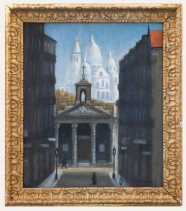 Framed Early 20th Century Oil - Rue Laffitte
