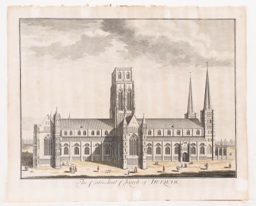 18th Century Engraving - Durham Cathedral