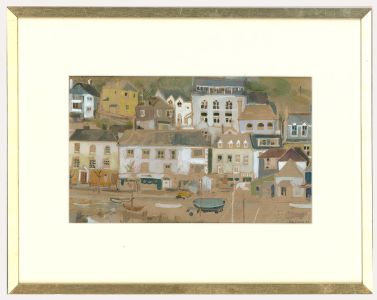 K. R. Emerson - Framed Contemporary Watercolour, Harbour Hillside