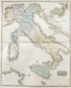 John Thomson (1777-1840) - 1830 Map Engraving, Italy