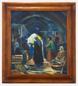 Maher Harb - 1991 Oil, Mosul Street Market