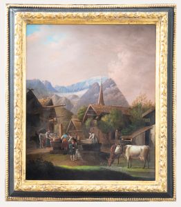 After Peter von Hess (1792−1871) - Framed Oil, Morning in Partenkirchen