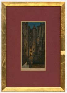 Frederick Marriott (1860-1941) - Etching, Advocates Close, Edinburgh