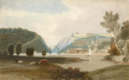 Mid 19th Century Watercolour - A View Towards Clifton, Bristol