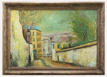 Framed 20th Century Oil - City Outlook