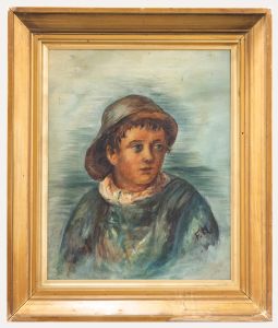 F. Morgan - 1914 Oil, Fisher Boy