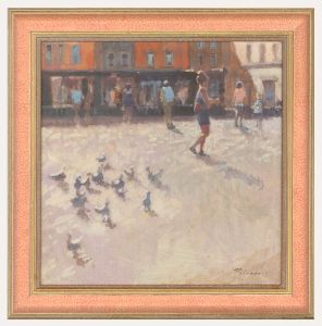 Zlatan Pilipovic (b.1958) - Contemporary Oil, The Town Square