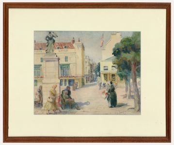 G. D. Remfry - Framed Mid 20th Century Watercolour, St Helier's Royal Square