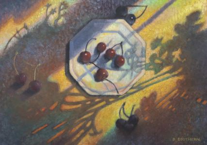 Dorothy Southern - Contemporary Oil, Cherries in Sunlight