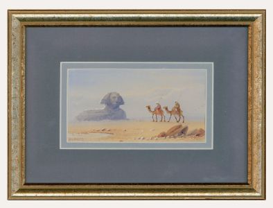 Douglas Houzen Pinder (1886-1949) - Framed Watercolour, Great Sphinx of Giza