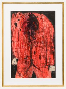 Framed 20th Century Watercolour - The Red Boiler Suit