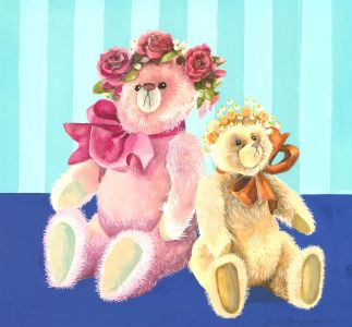 Joyce Hargreaves - 20th Century Gouache, Teddy Bears
