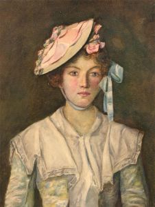 Late 19th Century Watercolour - Pretty Young Woman