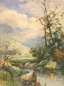 Late 19th Century Watercolour - Welsh Countryside