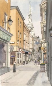 Peter W. Edmonds - 20th Century Watercolour, Bow Lane
