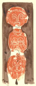 Karel Lek (1929-2020) - Mid 20th Century Mixed Media, Female Totem III