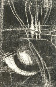 Paul Derbyshire (1936-2007) - 20th Century Monotype, Abstract Monochrome I