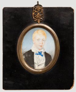 Early 19th Century Miniature Watercolour - The Young Master
