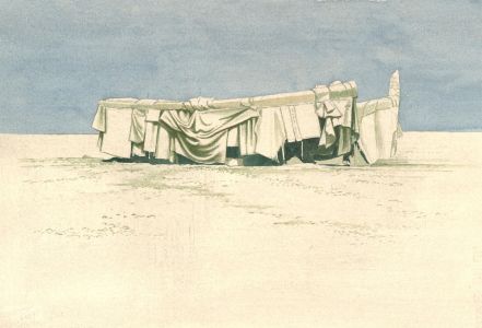 Trevor Frankland (1931-2011) - 20th Century Watercolour, Tarpaulin