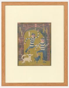 Trevor Frankland (1931-2011) - Framed 20th Century Linoprint, Disobedient Duo