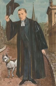 Early 20th Century Watercolour - Oxford Man