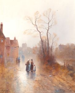 James Walter Gozzard (1862-1926) - Early 20th Century Watercolour, Nightfall