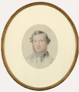 Fine 19th Century Coloured Pencil - Portrait of a Gentleman
