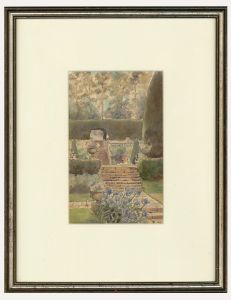 Contemporary Watercolour - The Walled Garden