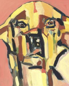 Kerstin McGregor (1962-2012) - Contemporary Oil, Golden Labrador