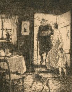 Herbert Cutner (1881-1969) - Mid 20th Century Etching, The Pedlar
