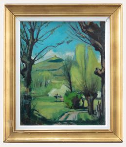 Lucien Maisonneuve (1920-2011) - 20th Century Oil, Glastonbury Tor
