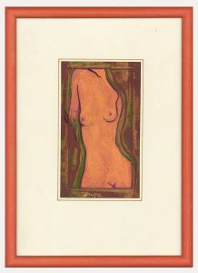 Ian Laurie (b.1933) - Contemporary Acrylic, Female Nude Torso