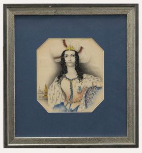 Fine Early 19th Century Watercolour - Persian Beauty