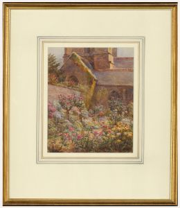 Francis George Coleridge (1838-1923) - Framed Watercolour, Church Roses