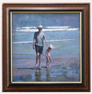 Peter Z. Phillips - Contemporary Oil, Beach Walk
