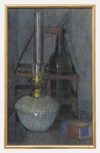 Jean Dulac (1902-1968) - 1958 Pastel, Le Lampe a Petrole