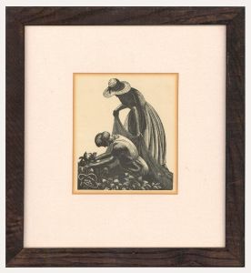 Clare Leighton (1898-1989) - Mid 20th Century Lithograph, Strawberry Pickers